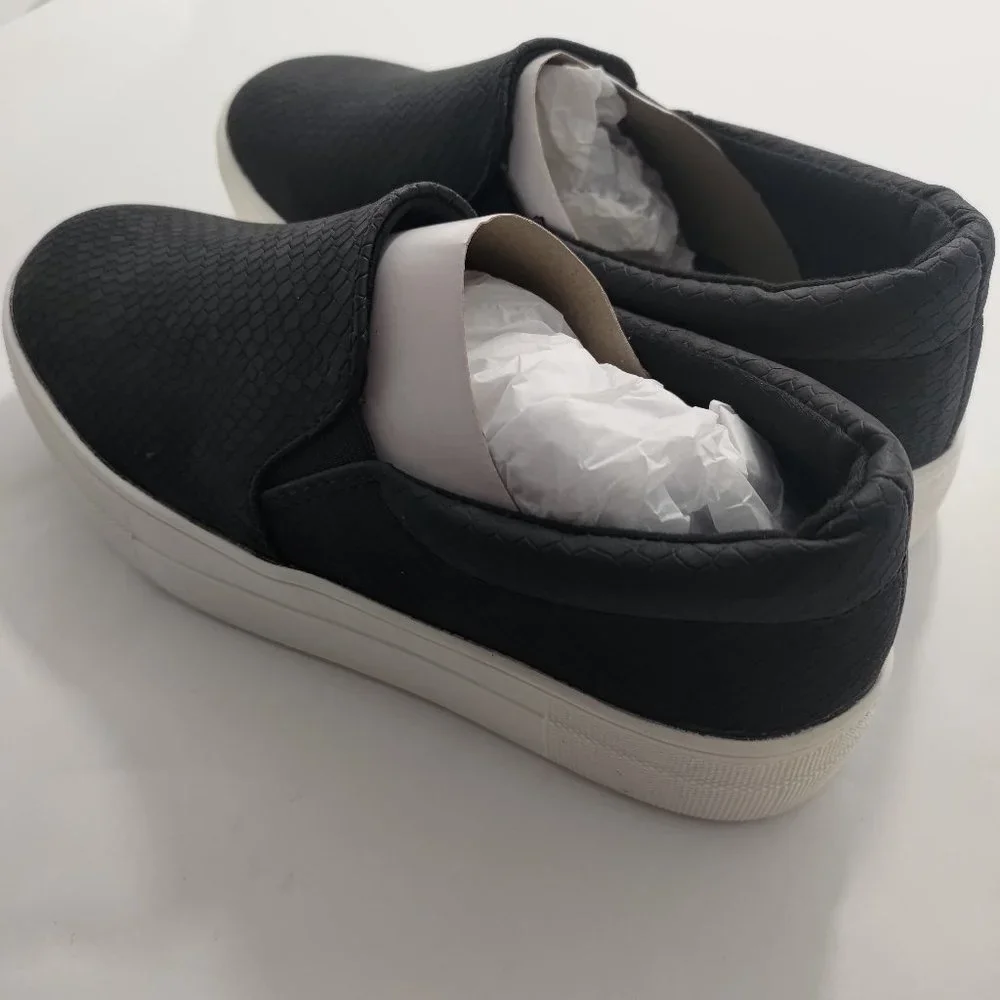 Hike-G Slip On Flat Platform Sneaker Black - Picture 4 of 8